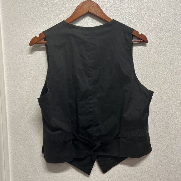 Vintage Handmade Folk Applique Frog A La Peche Cowgirl Vest Embroidered Medium - Picture 7 of 11